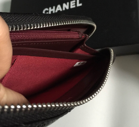 กระเป๋าสตางค์ cn caviar zippy wallet ซิปรอบ สีดำ งานดีสุด หนังอิมพอร์ทยยุโรป