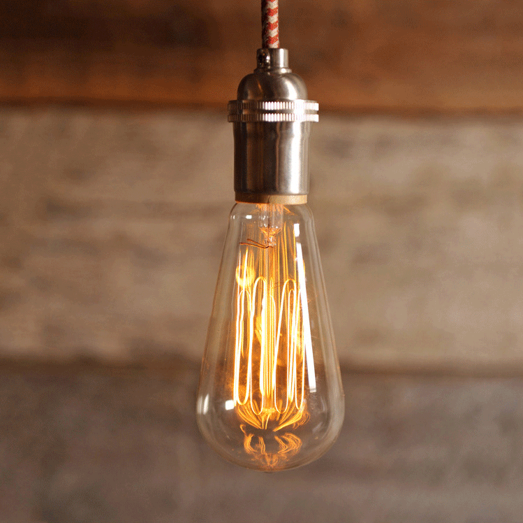 โคมไฟระย้าเหล็ก Industrial 3 หัว สีดำ [DD-017]