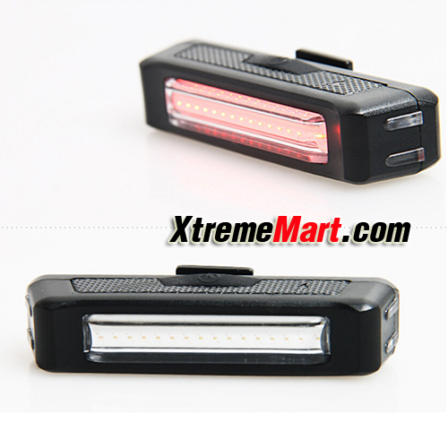 ไฟท้ายติดจักรยาน Comet 100ลูเมน แสงสีแดง-น้ำเงิน USB Rechargable Head light
