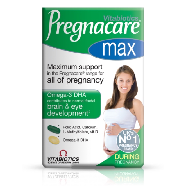 วิตามินสำหรับคุณแม่ตั้งครรภ์สูตรเข้มข้น Vitabiotics Pregnacare Max
