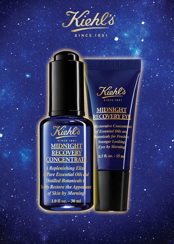(Tester) Kiehl's Midnight Recovery Concentrate 4 mL มหัศจรรย์แห่งการดูแลผิวยามค่ำคืน เพิ่มความอ่อนเยาว์ นุ่ม เนียนใสอย่างชัดเจน