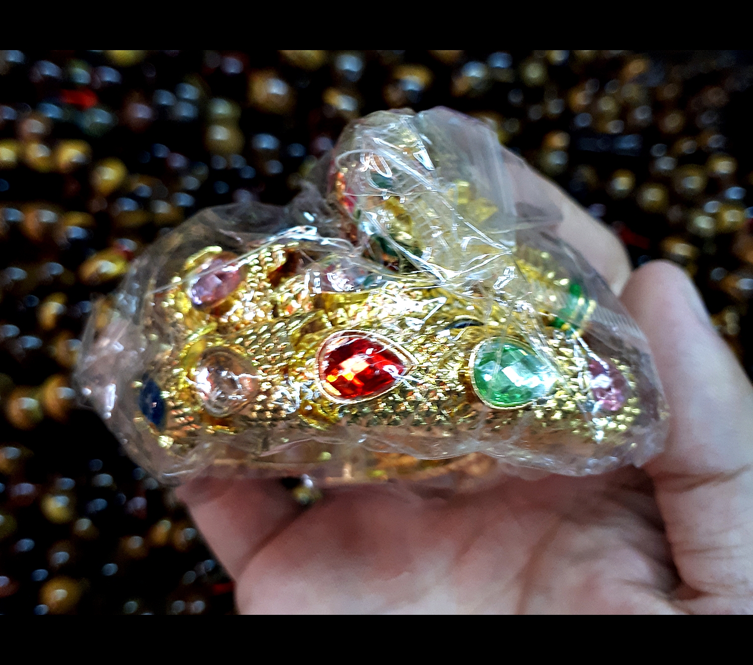 กำไร พญานาค เนื้อโลหะ ประดับพลอยสี