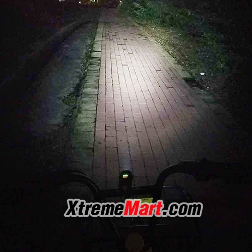 ไฟฉายติดจักรยาน USB rechargeable waterproof LED bicycle riding headlights