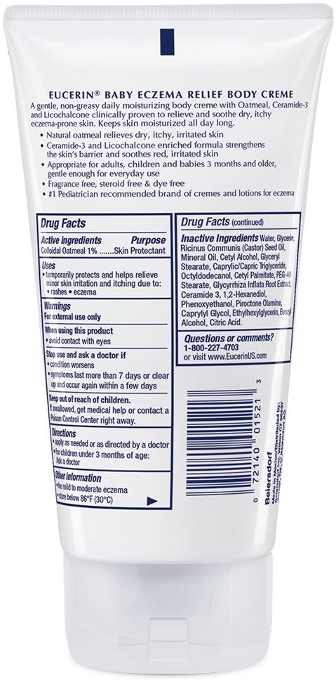ครีมบำรุงผิวสำหรับทารกและเด็กเล็ก Eucerin Baby Eczema Relief Body Creme