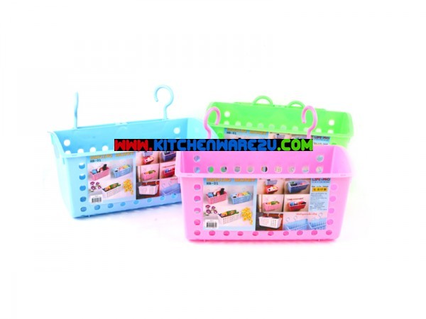 P00397 ตระกร้าสบู่ขอคู่ (13.5 X 26 X 12.5 cms.)เกรดเอ (ราคาต่อโหล)