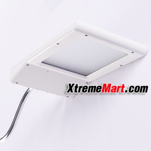 ชุดโคมไฟถนนโซล่าเซลล์ ระบบ Sensor ปิด-เปิดอัตโนมัติ 24 LED แสงสีขาว for Street Light and Outdoor