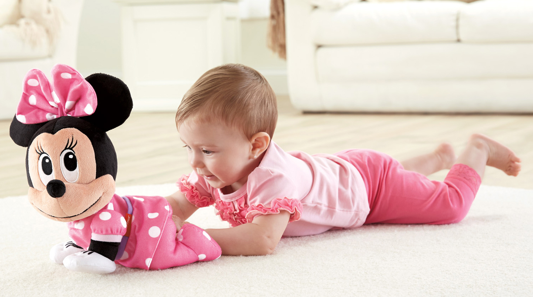 มินนี่เม้าส์ชวนคลาน Fisher-Price Disney Baby Minnie Mouse Musical Touch 'n Crawl