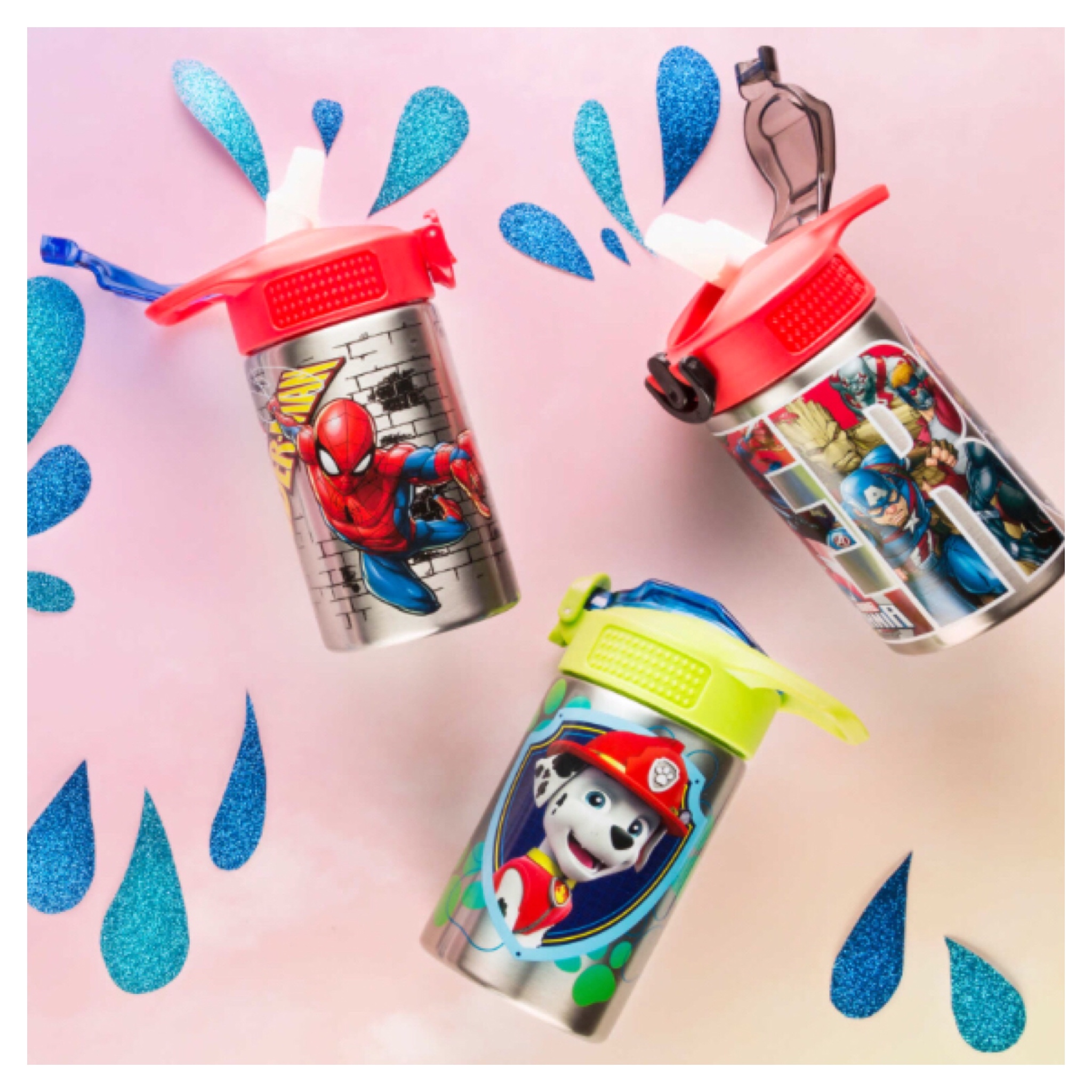 กระติกน้ำสเตนเลสพร้อมหลอดดื่ม Zak! Paw Patrol Stainless Steel Reusable Water Bottle (Green)
