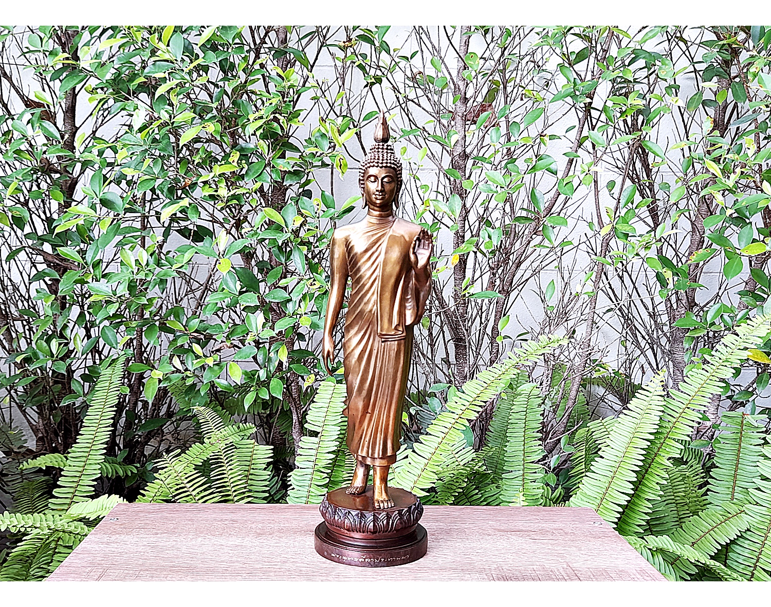 รูปหล่อ พระพุทธลีลาประทานพร (ปางลีลาประทานพร) (ความสูง12นิ้ว) เนื้อโลหะสัมฤทธิ์(บรอนซ์) เสาร์๕ ปี2563 #รับประกันแท้ - หลวงพ่อเล็ก วัดท่าขนุน