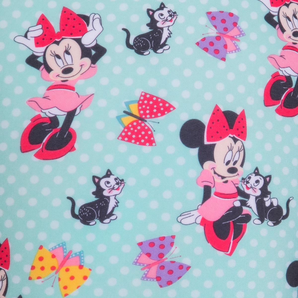 ชุดว่ายน้ำสำหรับเด็ก Disney Swimsuit for Girls (Minnie Mouse and Figaro)