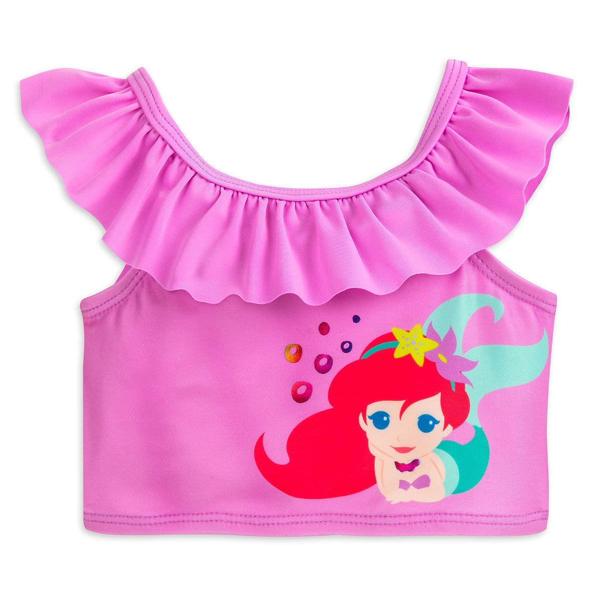 ชุดว่ายน้ำแบบทูพีซป้องกันรังสี UV สำหรับทารกและเด็กเล็ก Disney Two-Piece Swimsuit for Baby (Ariel The Little Mermaid)