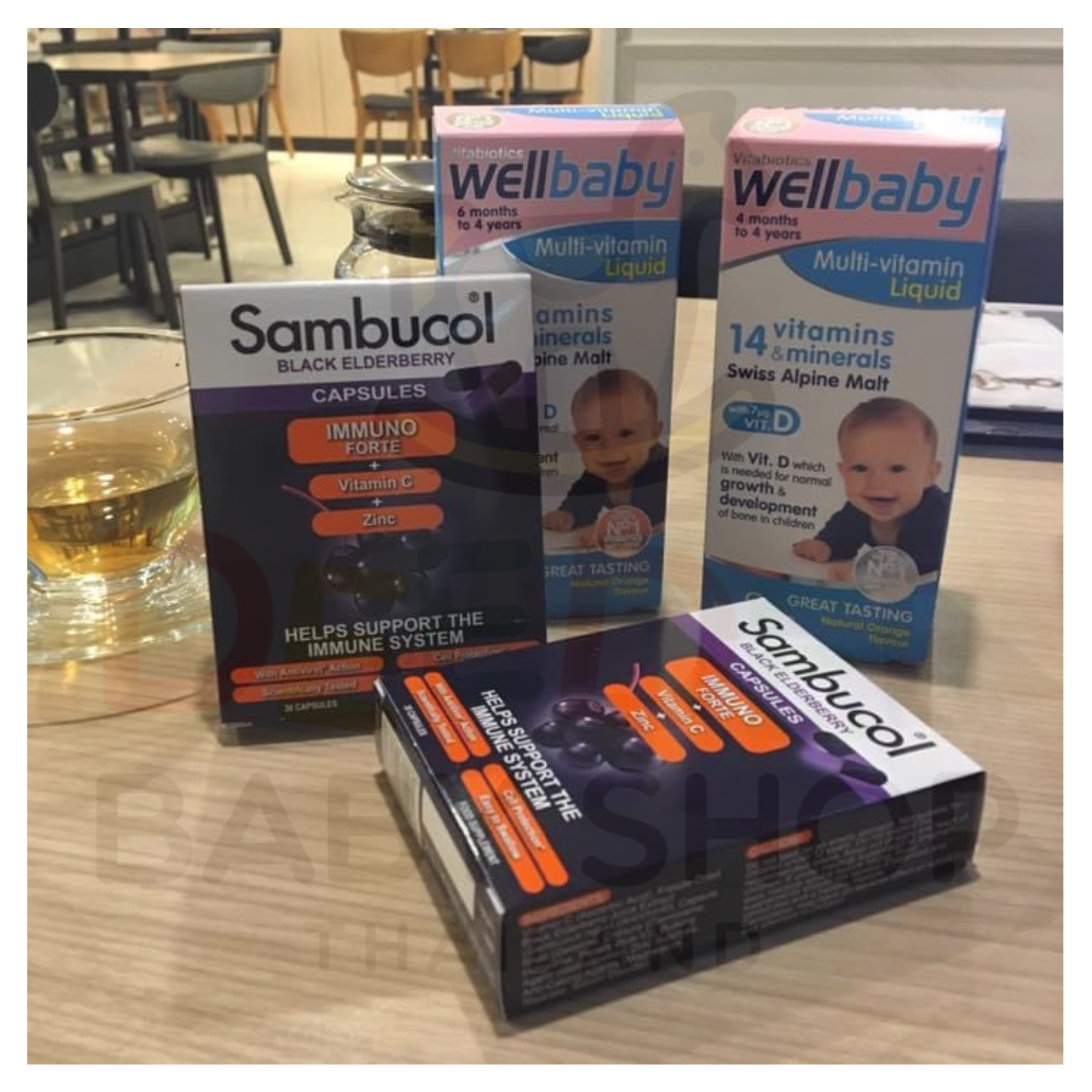 วิตามินรวมสำหรับทารกและเด็กเล็ก VitaBiotics WellBaby Multi-Vitamin Liquid with VIT.D