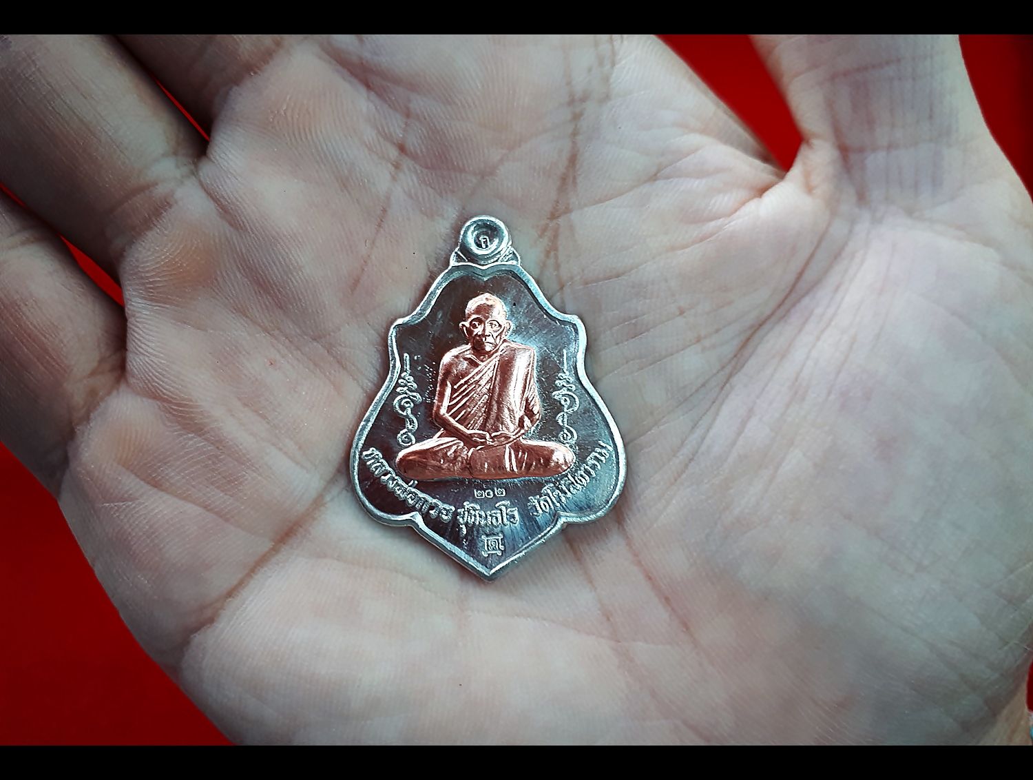 เหรียญโล่ หลวงพ่อกวย หลัง หนุมานตัวครู เนื้อดีบุก หน้ากากทองแดง - (เหรียญพิเศษ อยู่ในชุดกรรมการ) #รับประกันแท้