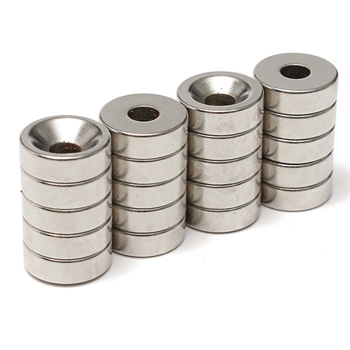 แม่เหล็กมีรูกรวย เอนกประสงค์ Dia15mm Hole5mm N35 Magnets Neodymium (ก้อนละ)
