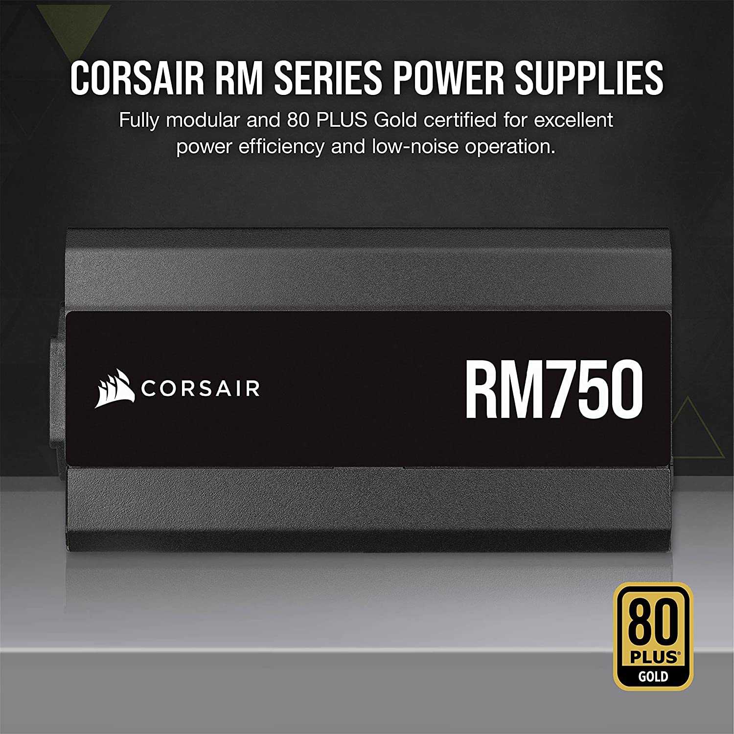 PSU CORSAIR RM Series (2021), RM750, 750 Watt, 80 Plus Gold Certified, Fully Modular Power Supply
