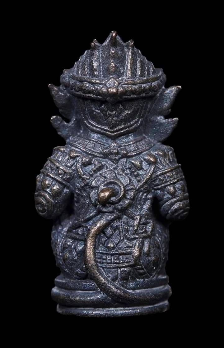 หนุมาน (หาง#ขดจักรใส่ ) เนื้อชนวน (ผสมชนวนพระกริ่งชินบัญชร) (อุดผงพรายกุมาร หลวงปู่ทิม วัดระหารไร่) ปี2565 #รับประกันแท้ - ครูบากฤษดา วัดสันพระเจ้าแเดง(วัดป่ายาง) ปลุกเสก (พิธีเดียวกับพระกริ่งชินบัญชร)