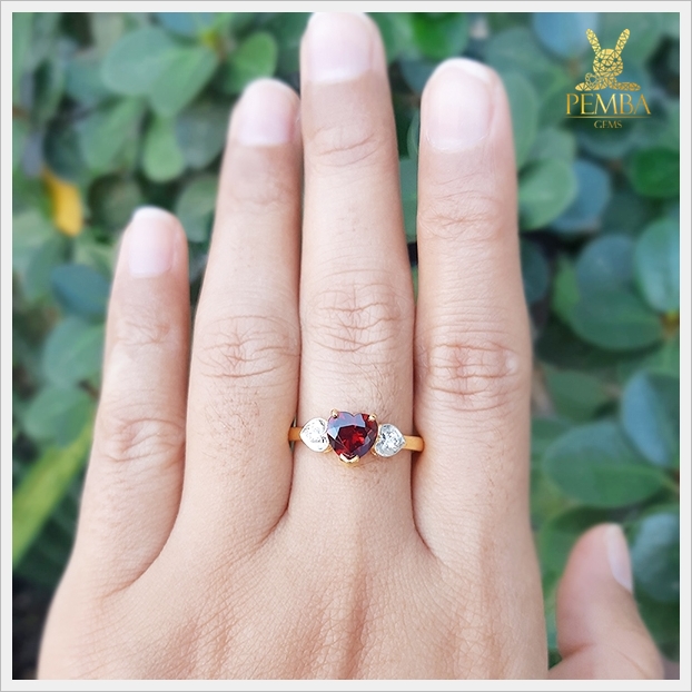 แหวนโกเมนแท้ ใส่ติดนิ้วเพิ่มเสน่ห์ น่าหลงใหล