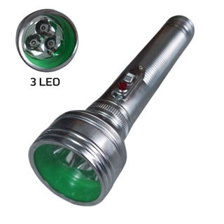 ไฟฉายโบราณกระบอกเหล็ก ไฟฉายวินเทจด้ามยาว ไฟฉายด้ามโลหะ