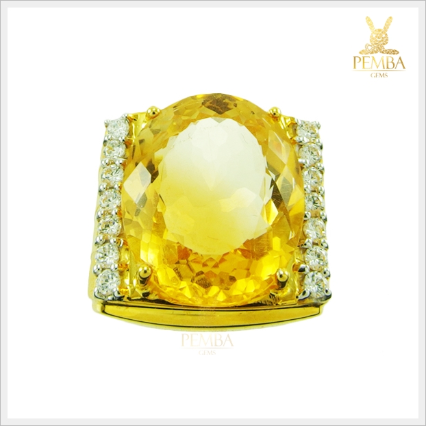 แหวนพลอยซิทรินแท้ แหวนพลอยสวยๆ (สามารถสั่งทำได้ค่ะ)