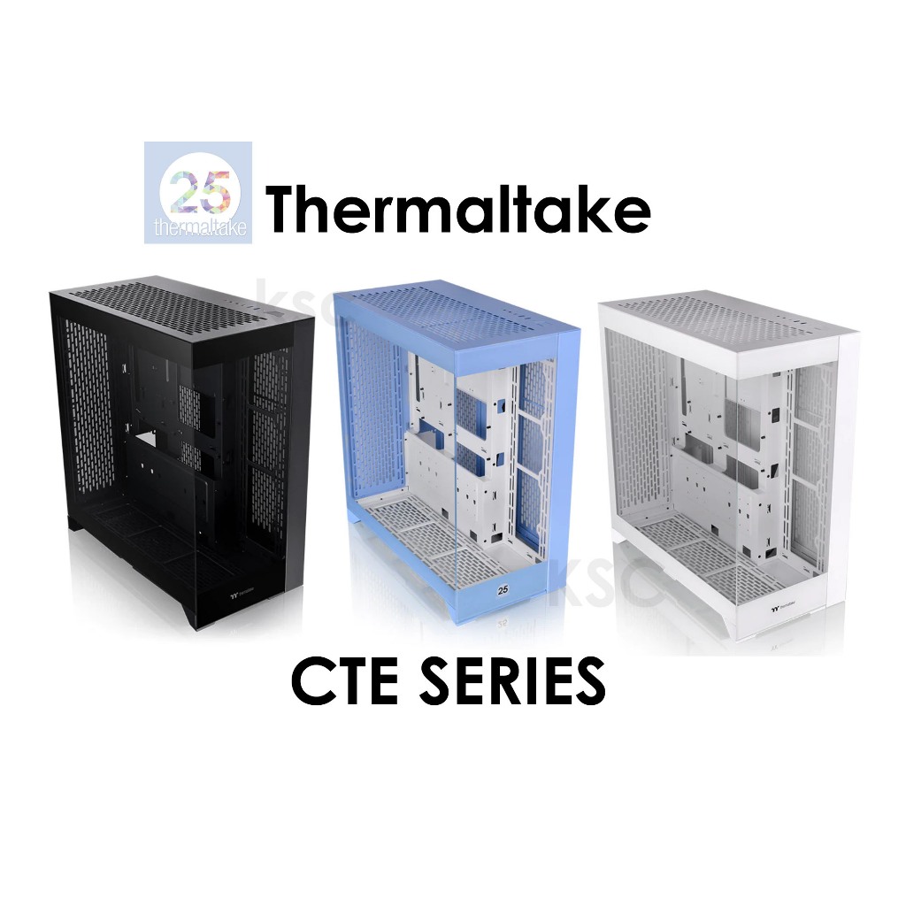 พร้อมส่ง CASE THERMALTAKE CTE E600 MX T500 C700 E-ATX Black Snow Hydrangea Blue Mid Tower Chassis