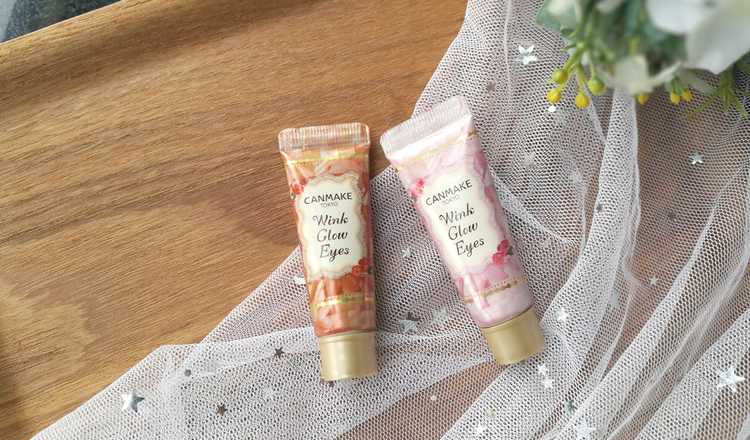 (#02) Canmake Wink Glow Eyes 8mL #02 Sakura Mauve อายชาโดว์น้ำผึ้ง เนื้อครีม เพิ่มความชุ่มชื่นที่เปลือกตา โกลว์ๆ ฉ่ำวาวสวย ให้ประกายสดใสดูดวงตาวิ้งๆ ตามชื่อเลยค่ะ