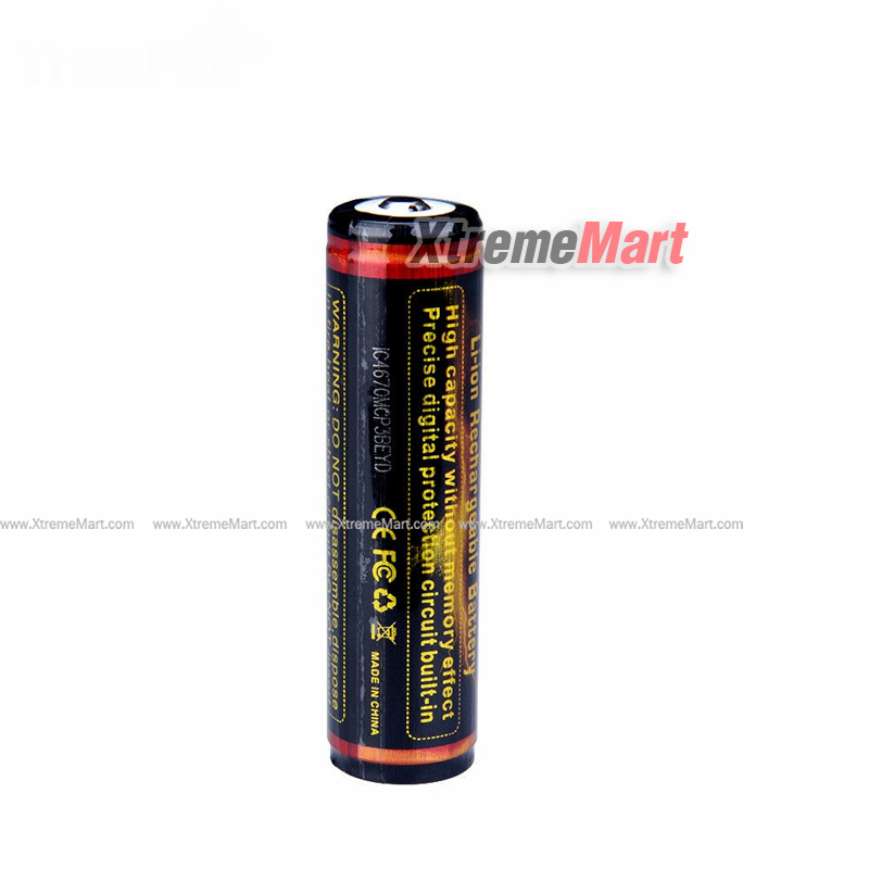 แบตเตอรี่ TrustFire (แท้) 3.7V 3400mAh 18650 Protected Rechargeable Li-ion Battery (ราคาต่อก้อน)