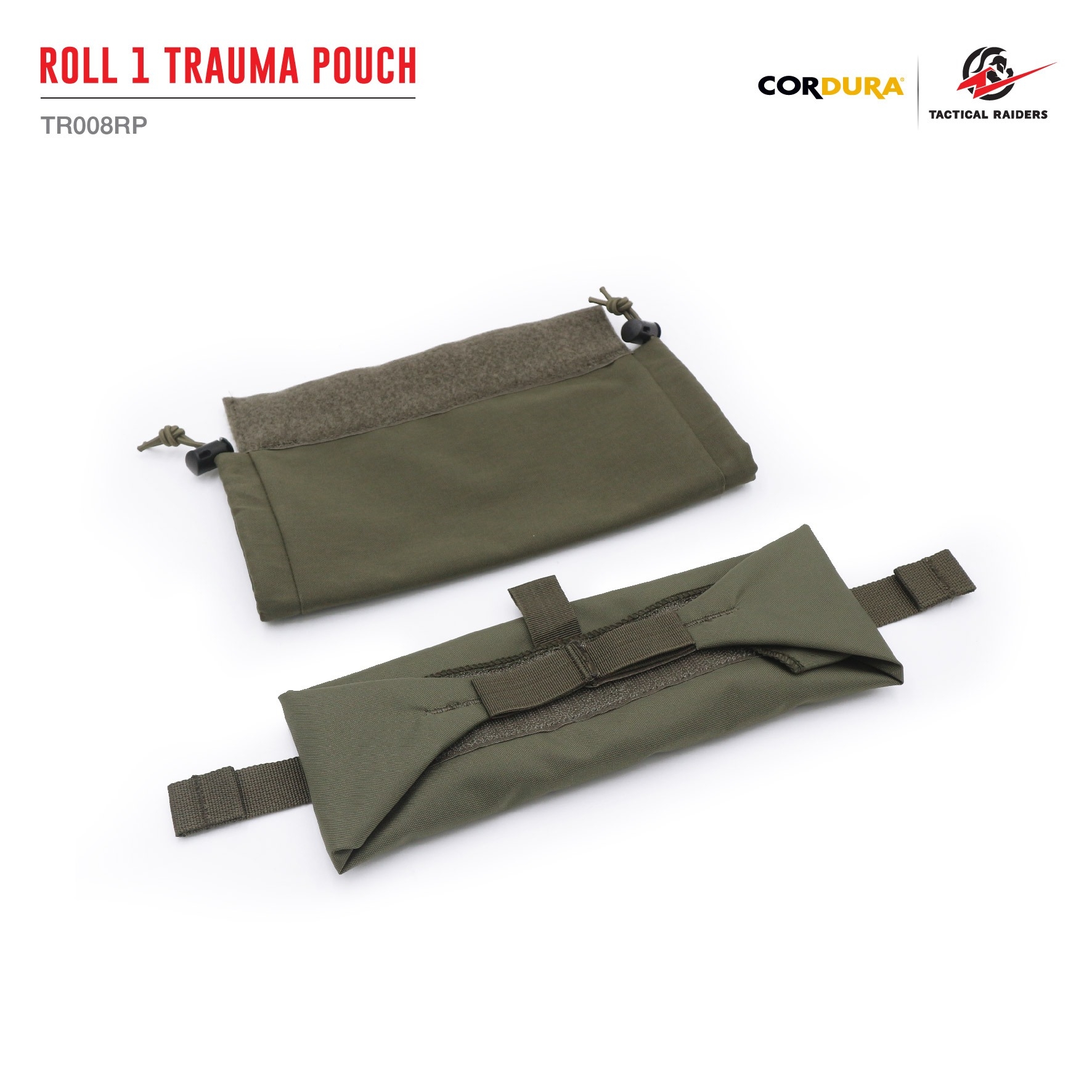 🇹🇭⫸ กระเป๋าเสริมติดเวส Roll 1Trauma Pouch [ TR008RP ] ( Tactical Rider )