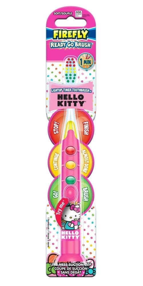 แปรงสีฟันพร้อมแสงไฟบอกเวลา FireFly Hello Kitty READY GO BRUSH Lightup Timer Toothbrush