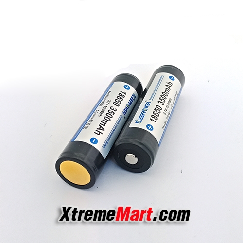 แบตเตอรี่ชาร์จ KeepPower 18650 3500mAh 3.7V มีวงจรป้องกัน ของแท้ (ก้อนละ)