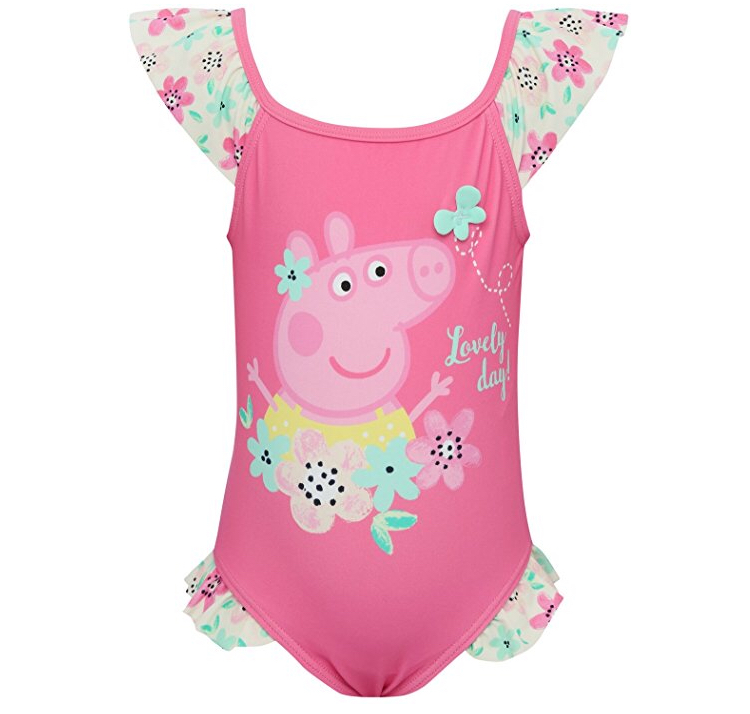 ชุดว่ายน้ำสำหรับเด็ก M&Co Peppa Pig Frill Swimsuit (Lovely Day!)