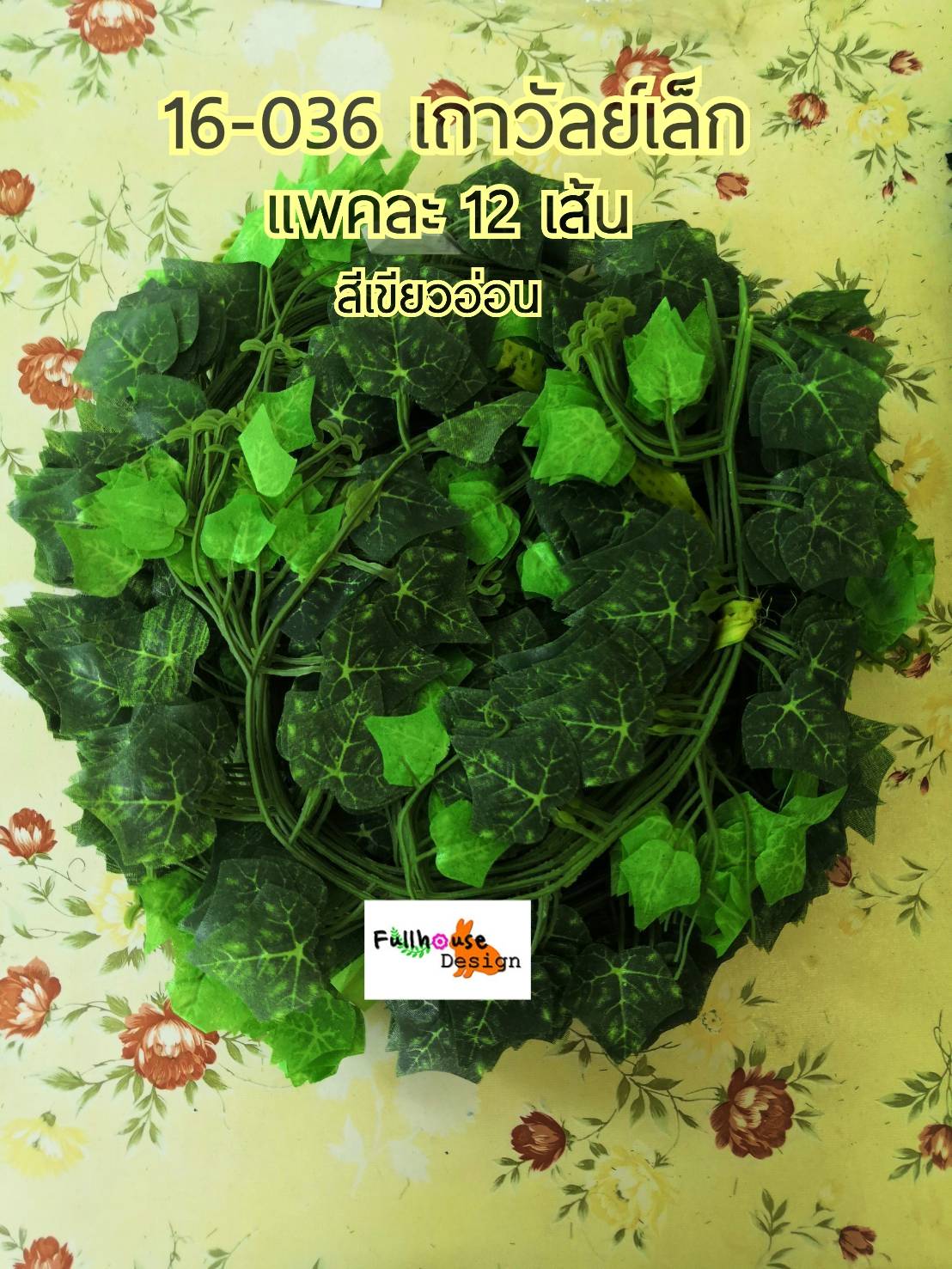 เถาวัลย์ ไม้เลื้อยเล็ก 1 แพค มี 12 เส้น ( ยกแพค 12 เส้น )
