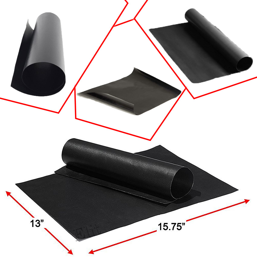 Elit Grill Mat เตาย่างบาร์บีคิว เสื่อย่างเทฟล่อน - สีดำ