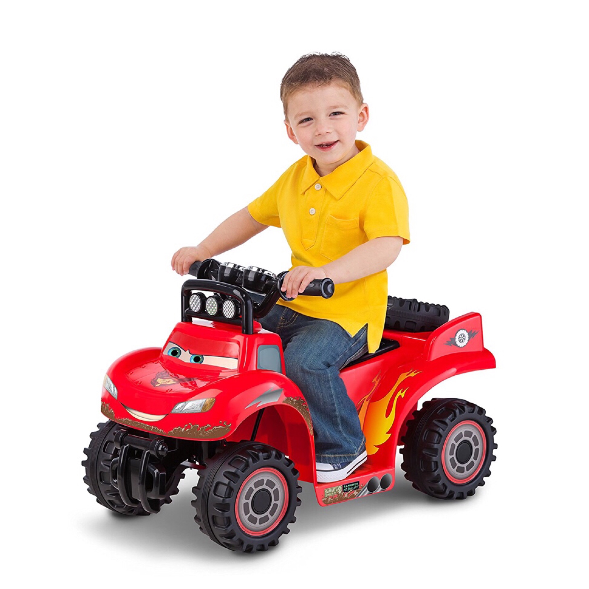 รถแบตเตอรี่สำหรับเด็กเล็ก Kid Trax Disney / Pixar Cars2 RS500 6V Quad Powered Ride-On