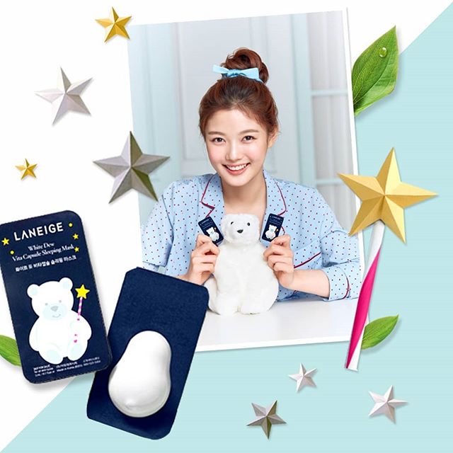 (ลด 40%) Laneige White Dew Vita Capsules Sleeping Mask 3g x 8 ชิ้น มอยส์เจอร์ไวท์เทนนิ่งสลีปปิ้งมาส์ก ในรูปแบบแคปซูลรูปหมี และผงวิตามินซีสด ผสานพลังเพื่อพลิกฟื้นผิวให้สว่างใสระหว่างค่ำคืน