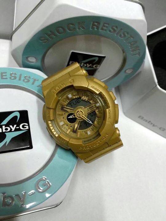 นาฬิกา Casio Baby-g เกรด AAA สีทอง สวยทนระบบเหมือนจริงสุดๆ