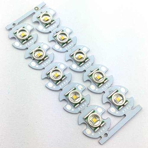 หลอด CREE XRE Q5 Cool Warm White (แสงเหลือง) LED Emitter with 16MM Aluminum Base (ชิ้นละ)