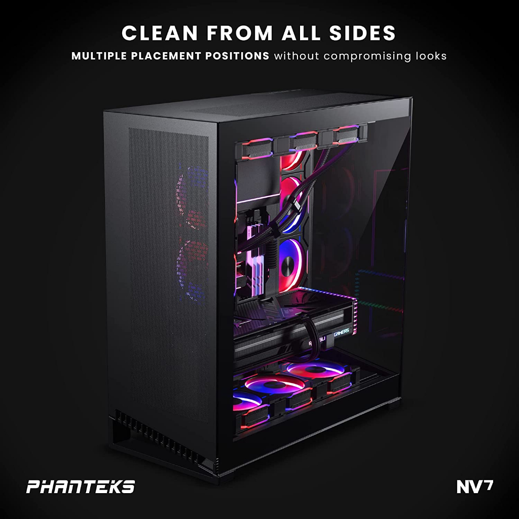 Phanteks (PH-NV723TG_DBK01) NV7 Showcase Full-Tower Chassis, High Airflow Performance