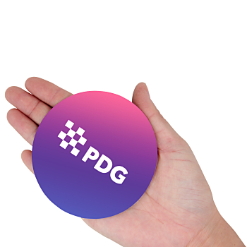 แผ่นรองแก้ว กระดาษรองแก้ว ซับน้ำ แบบพิมพ์ลายได้ Double Shaded Round Paper Coaster