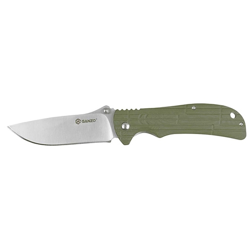 มีดพับ Ganzo G723-GR Folding Knife 440C Blade Orange G10 Handle (สีเขียว)