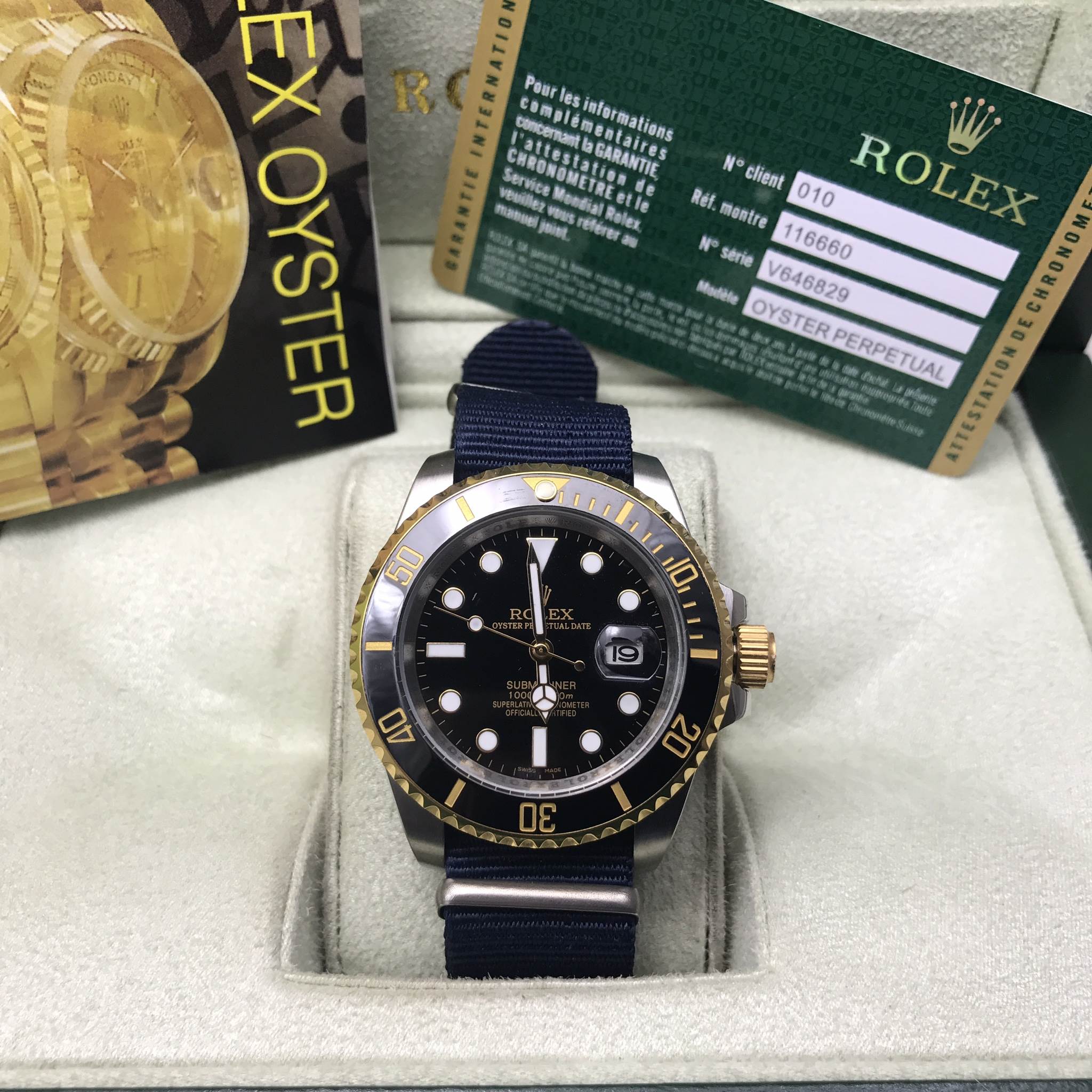 นาฬิกา Rolex Submariner Date 2K สายผ้านาโต