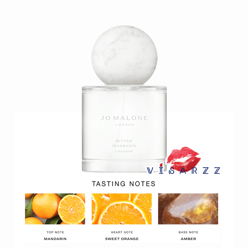 (50mL) Jo Malone Bitter Mandarin Cologne น้ำหอมกลิ่นลิมิเตดจากโจมาโลน ให้ความรู้สึกผ่อนคลายจากกลิ่นของส้มแมนดาริน ผสมผสานเพิ่มสดชื่นจาก Orris และความอบอุุ่นจาก Amber