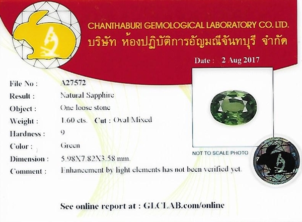 แหวนเขียวส่องแท้ เงินแท้925 ชุบทองคำขาว แหวนพลอยแท้