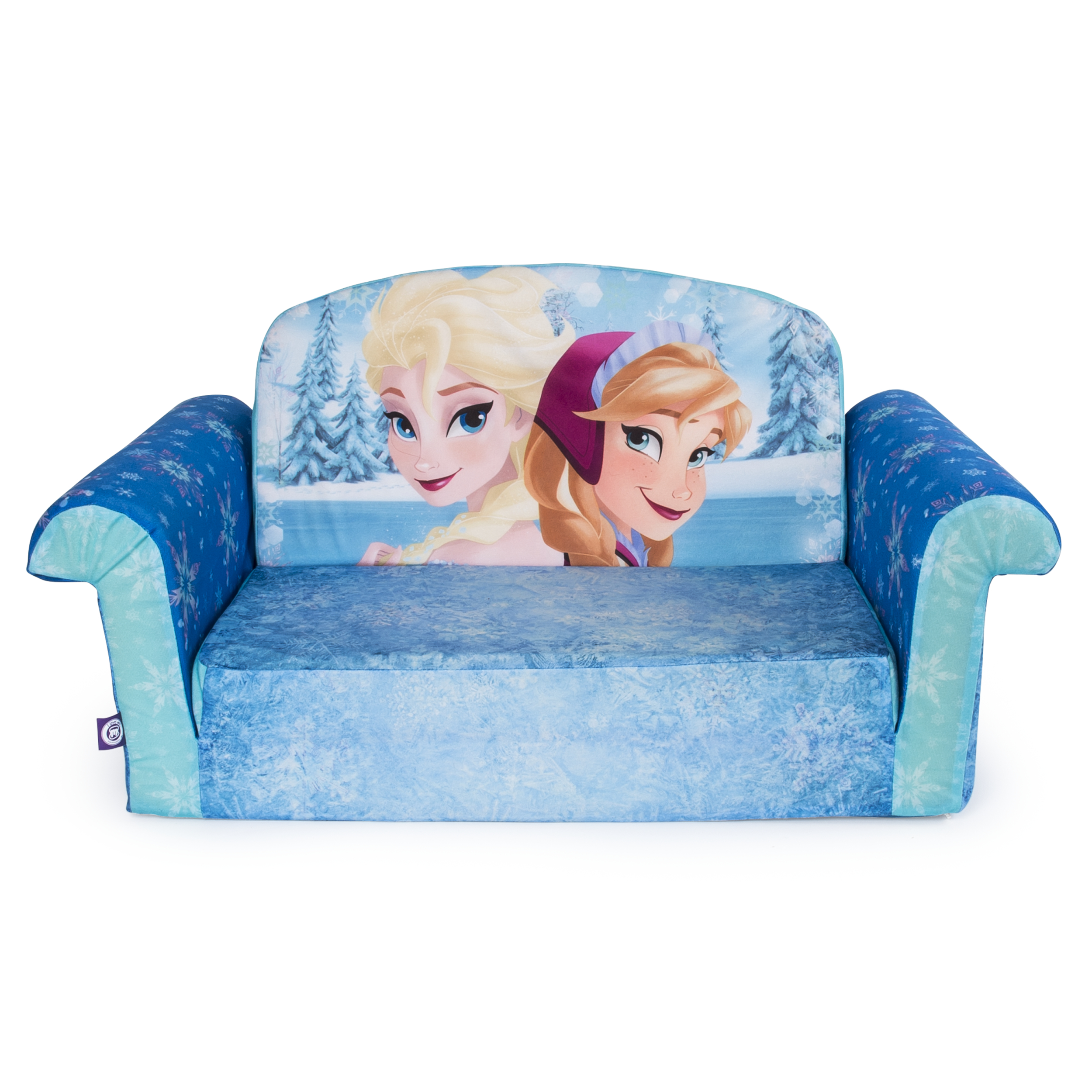 โซฟาเอนกประสงค์สำหรับเด็ก Marshmallow Furniture Children's 2-in-1 Flip Open Foam Sofa (Disney Frozen)