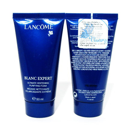 (ขายส่ง 180.-) Lancome Blanc Expert Ultimate Whitening Purifying Foam 50mL โฟมล้างหน้าเพื่อผิวขาว กระจ่างใส