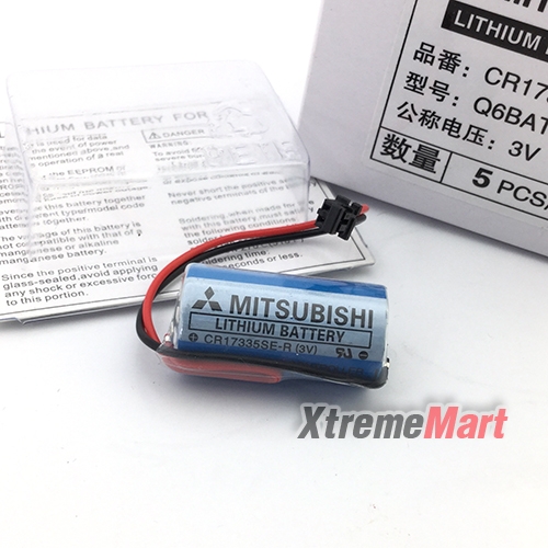 แบตเตอรี่ MITSUBISHI CR17335SE-R Q6BAT 2/3A 3V 1800mAh Lithium Industrial Battery