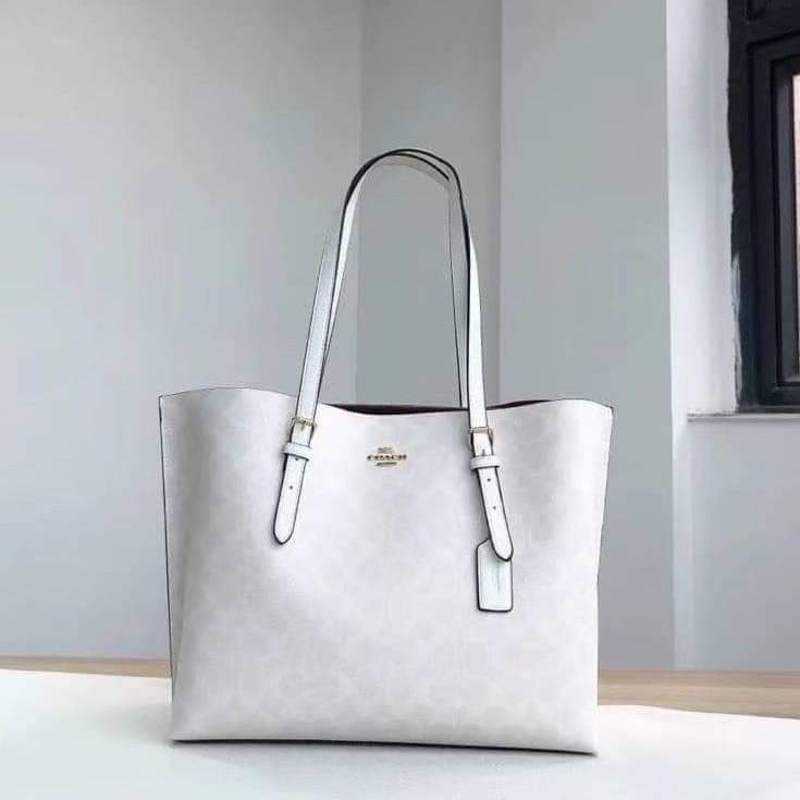 Coach MOLLIE TOTE IN SIGNATURE CANVAS (COACH 1665) (แอดไลน์ก่อนสั่งซื้อ)