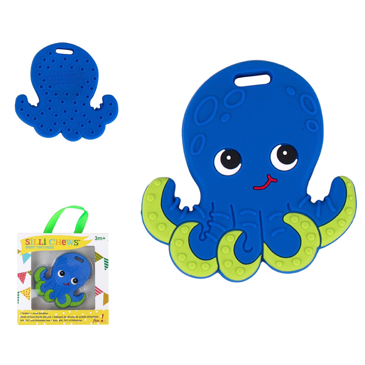 ยางกัดสุดหนึบปลอดสารพิษ SILLI CHEWS (Oillie Octopus)
