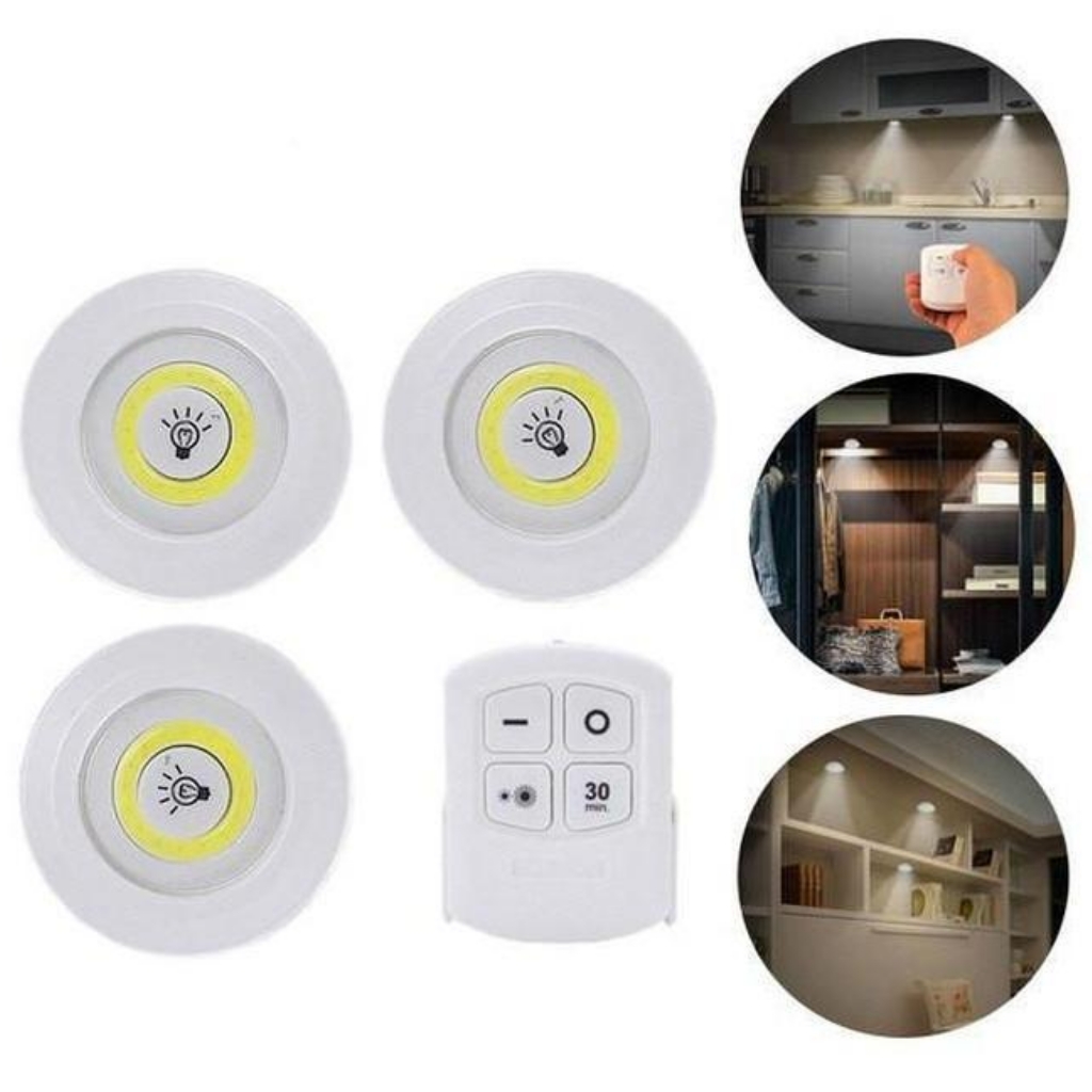 ไฟ LED ติดผนัง ไฟติดเพดาน ไฟทางเดิน 3ชิ้น/ชุดพร้อมรีโมท LED light with Remote Control set of 3