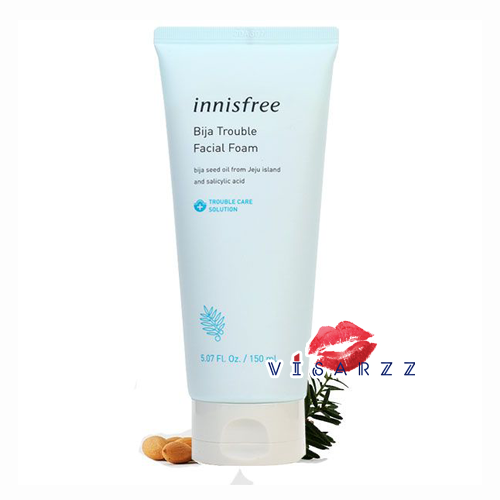 (ลอตใหม่ Exp 2025) Innisfree Bija Trouble Facial Foam 150mL คลีนซิ่งโฟมเนื้อเนียนนุ่ม ช่วยทำความสะอาดใบหน้าได้อย่างหมดจด และปลอบประโลมผิวสำหรับผู้ที่มีปัญหาสิว