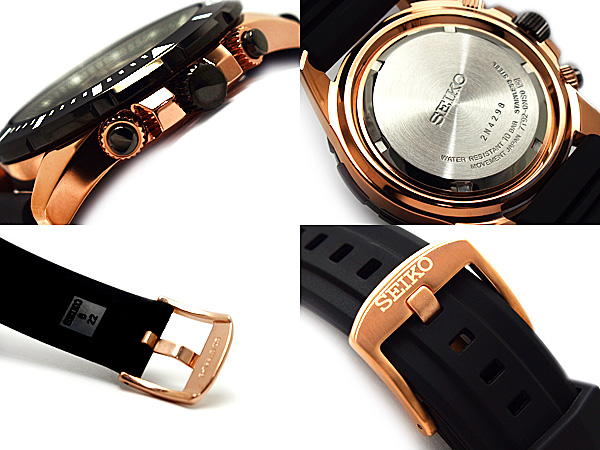 Seiko นาฬิกาข้อมือผู้ชาย สายเรซิ่น รุ่น SNDE04P1 - Black